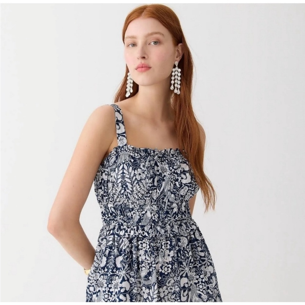 J. Crew Sevilla tiered dress in mermaid floral Size S